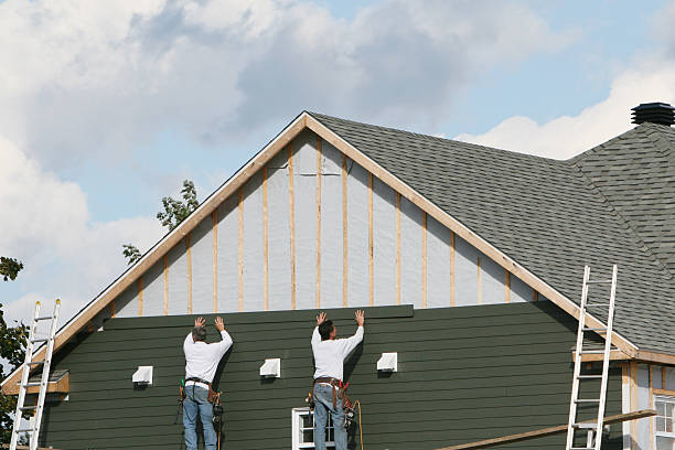 Professional Siding Replacement technician working in Stanley, NC